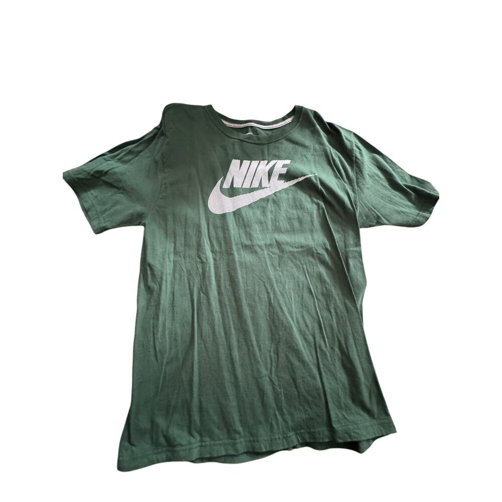 Nike Air T-Shirt Men'sโ Large Green Short Sleeve Swoosh Graphic